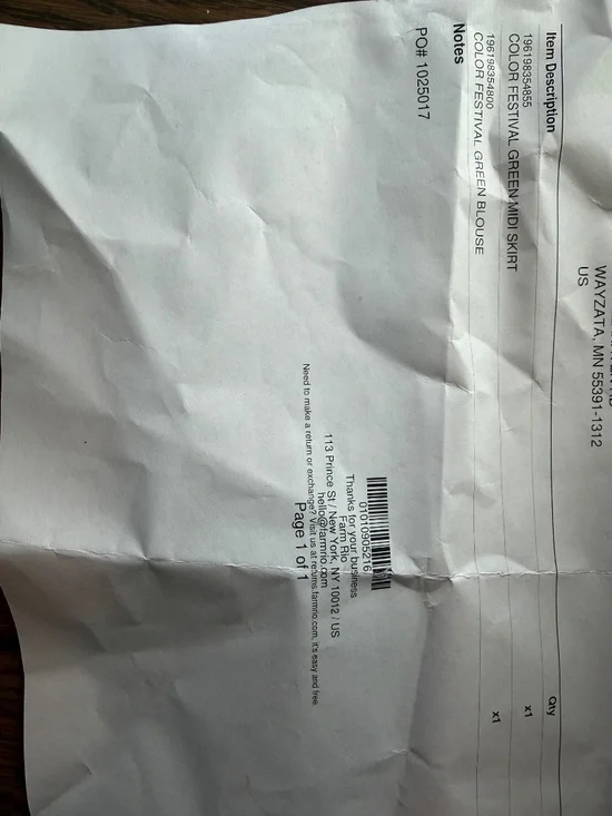 Farm Rio Festival Green Midi Skirt & Blouse - Picture 12 of 16